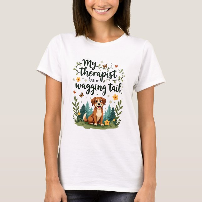 Therapist har viftat med svan t shirt (Framsida)