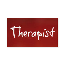 Therapist Red Affärskort