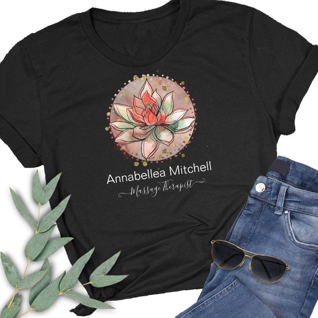 Therapist Spa Succulent Yoga Healing T Shirt (Skapare uppladdad)