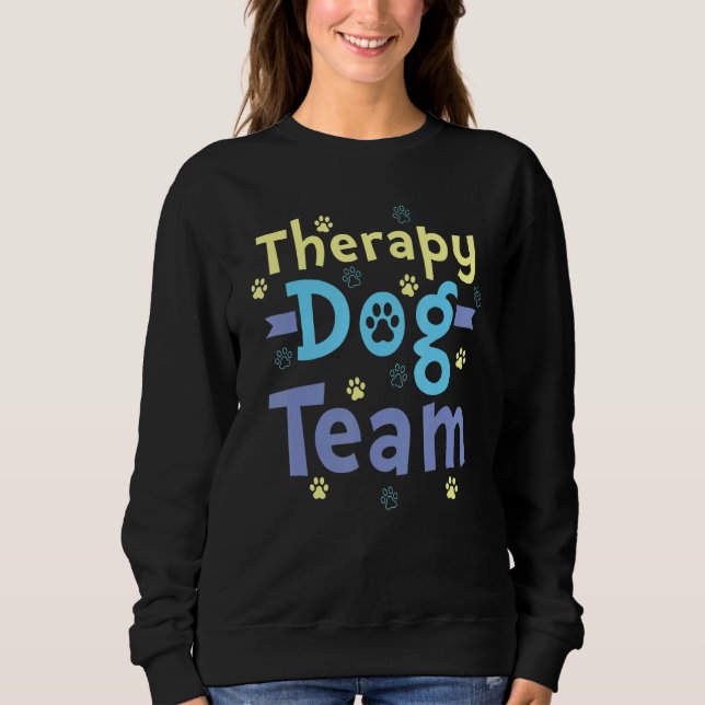 Therapy Dog Design - Therapy Dog Team_1 T Shirt (Framsida)