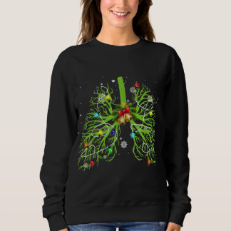 Therapy Lung Julgran Ljus Ornament Julafton T Shirt