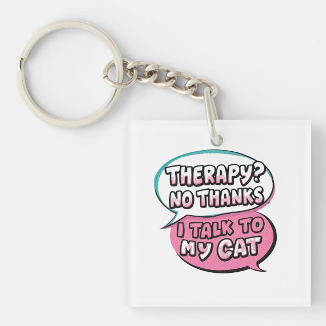 Therapy? No Thanks, I Talk to My Cat Comic Design (Framsidan)