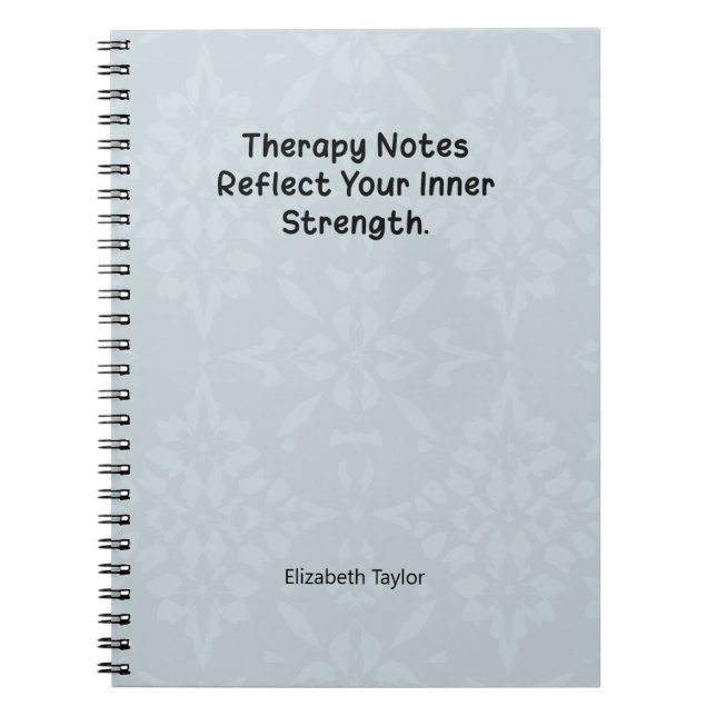 Therapy Notes Reflect Your Inner Strength Anteckningsbok (Framsidan)