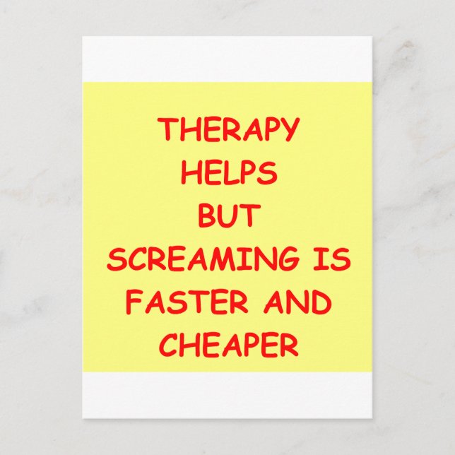 THERAPY.png Vykort (Framsida)