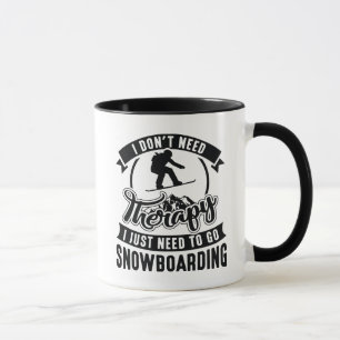 Therapy Snowboarding Mugg