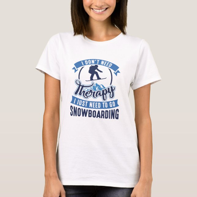 Therapy Snowboarding T Shirt (Framsida)