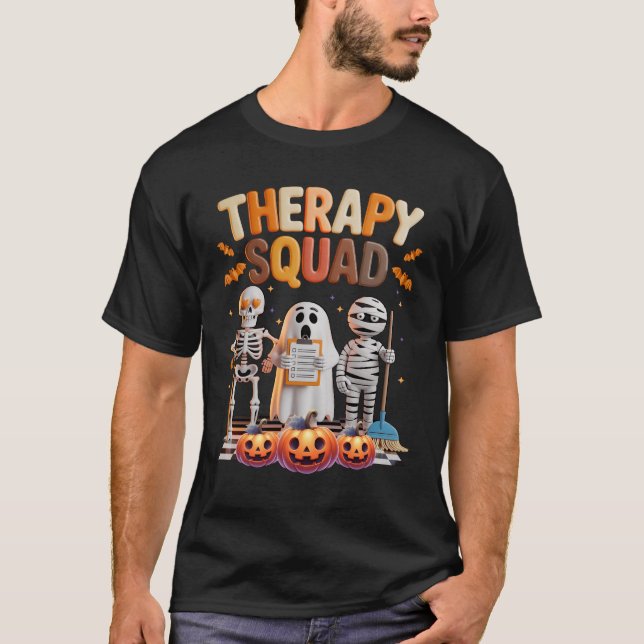 Therapy Squad Halloween Ot Pt Slp Physical Therapi T Shirt (Framsida)