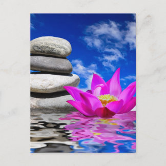 Therapy Sten Stones & Lotus Flower Vykort