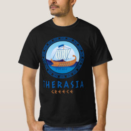 Therasia, Greklands grekiska Frakt Design Manar T Shirt