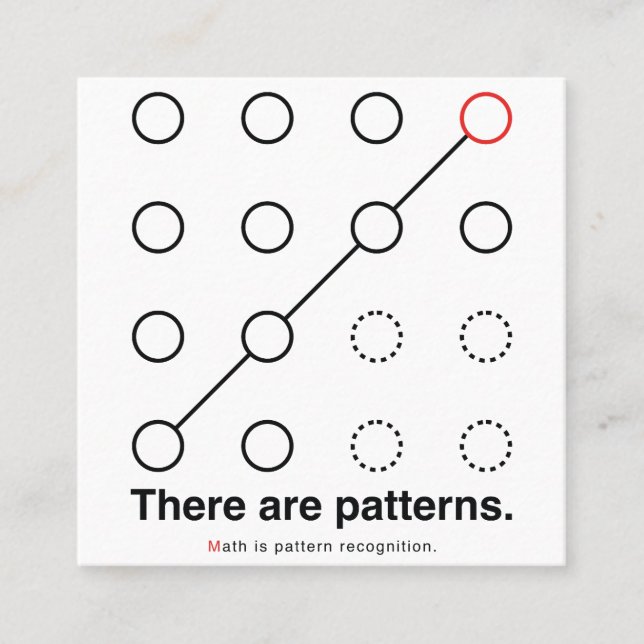 There_are_patterns Fyrkantigt Visitkort (Framsida)
