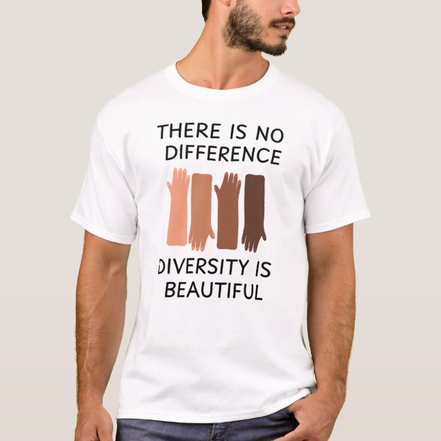 There I No Diversity T Shirt (Framsida)