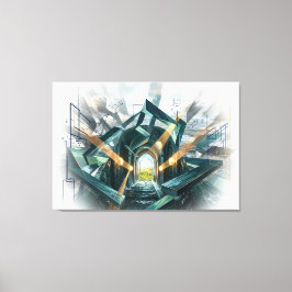 "There is a Great Storm Here..." Canvastryck