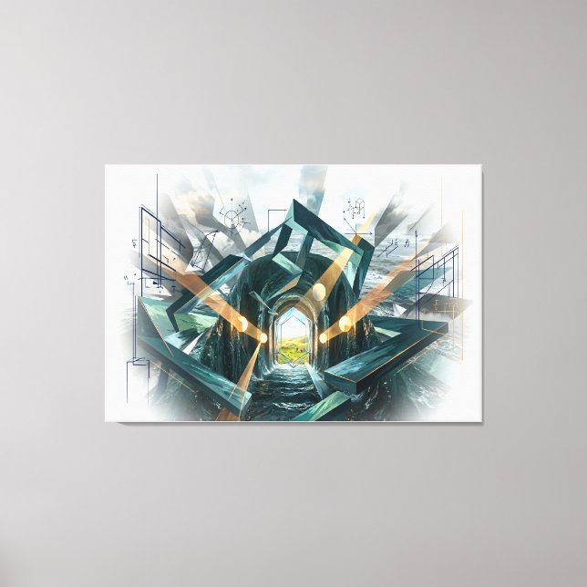 "There is a Great Storm Here..." Canvastryck (Framsida)