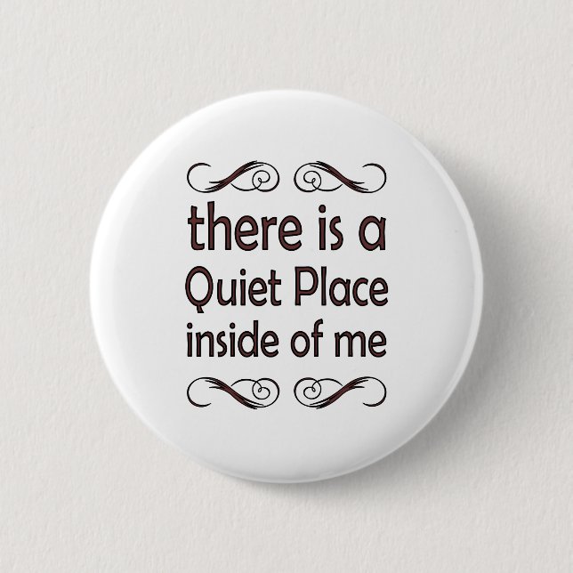there is a quiet place inside of me knapp (Framsida)