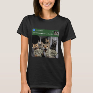 There is motion at front door funny cat motion mem t shirt