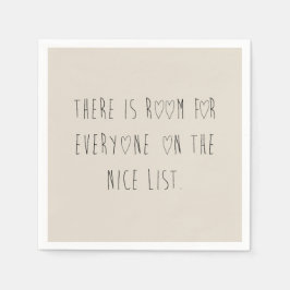There is room for everyone on the nice list pappersservett