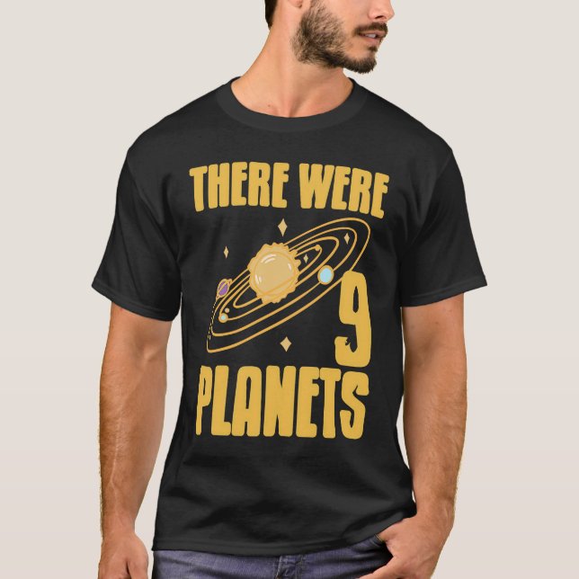 There Were 9 Planets Retro  Pluto Never Forget Pre T Shirt (Framsida)