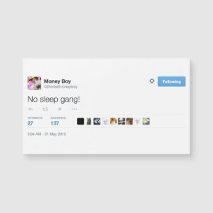 @therealmoneyboy magnetisk visitkort