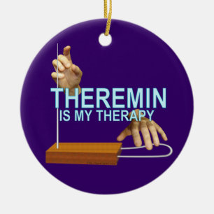 Theremin terapi julgransprydnad keramik