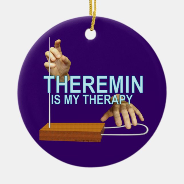 Theremin terapi julgransprydnad keramik (Framsidan)