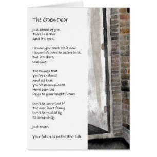 Theresa Hartman "the Open Door" Hälsningskort