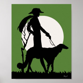 Theresa i Grönt Poster