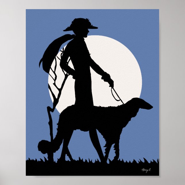 Theresa in Blue Poster (Framsidan)
