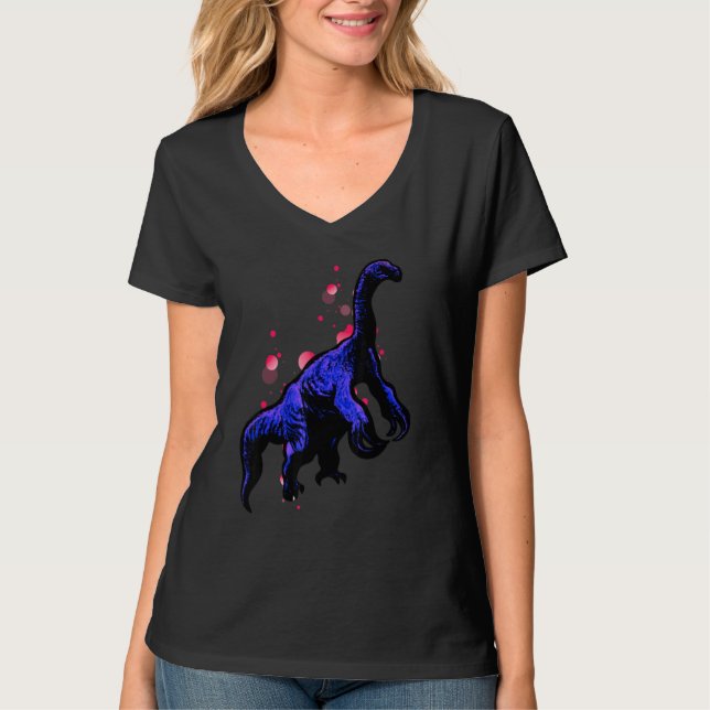 Therizinosaurus Dinosaurie T Shirt (Framsida)