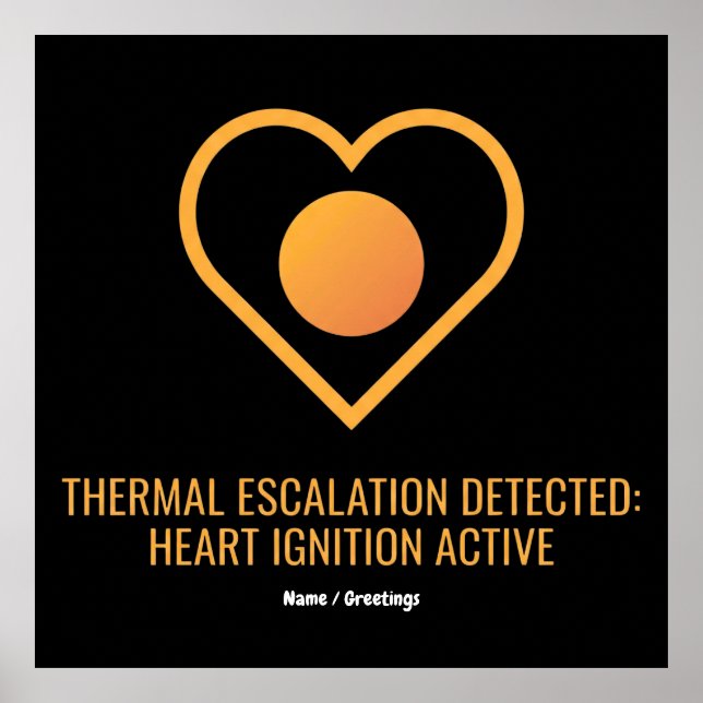 Thermal Escalation Detected Heart Ignition Active  Poster (Framsidan)