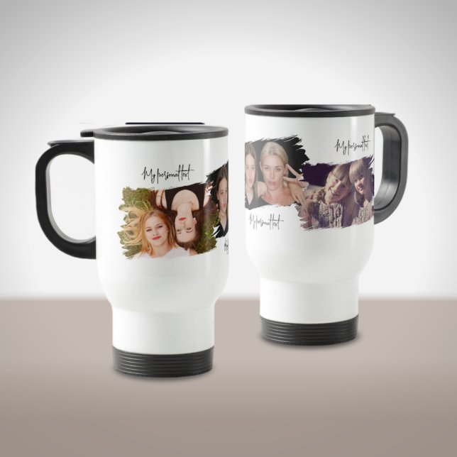 Thermal mugg med fullt av minnen för sommaren (photo customizable gift, thermal cup mug, custom photo, coffee mug for birthday family and friends)