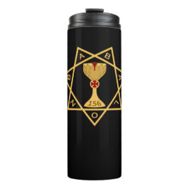 Thermal Mugg Star of Babalon Guld Logotyp
