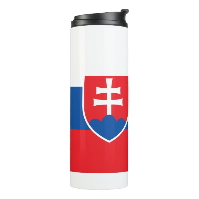 Thermal Tumbler med Slovakiens flagga (Roterad vänster)