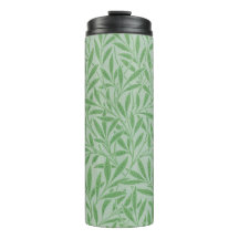 Thermal tumbler William Morris art Willow bough