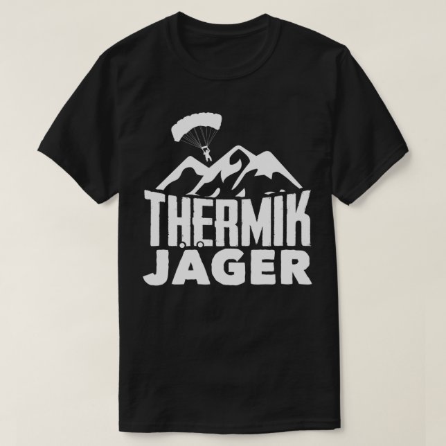 Thermik Jger Paraglider Paragliding Gleitschirm 2 T Shirt (Design framsida)