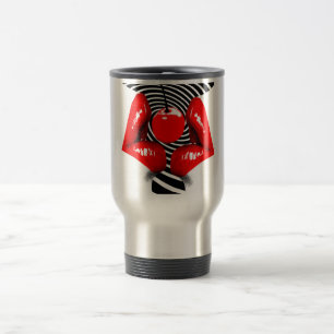 Thermo mugg för körsbärsröd läppar