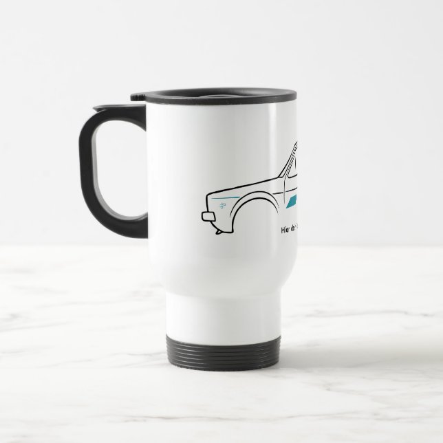 Thermobecher | Mug | Youngtimer | RetroCar | 90er Resemugg (Vänster)
