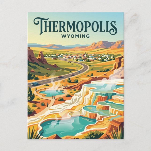 Thermopolis USA Vykort (Framsida)
