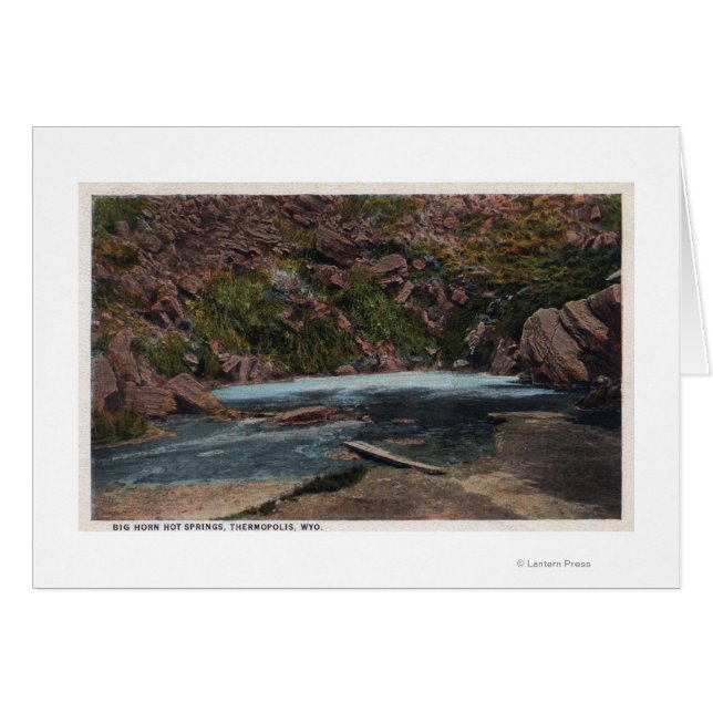 Thermopolis, WY - Big Horn Hett Vår View Hälsningskort (Framsidan Horizontal)