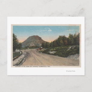 Thermopolis, WY - View of Big Horn Driveway Vykort