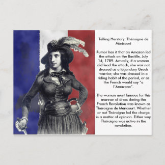 Théroigne de Méricourt Fransk Revolutionary Vykort