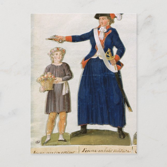 Theroigne de Mericourt Vykort (Framsida)