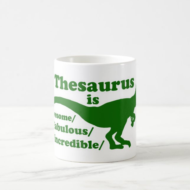 Thesaurus Dinosaur är Fantastisk Kaffemugg (Center)
