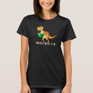 Thesaurus Rex Läsning Trex Dino Första Skoldagen T Shirt