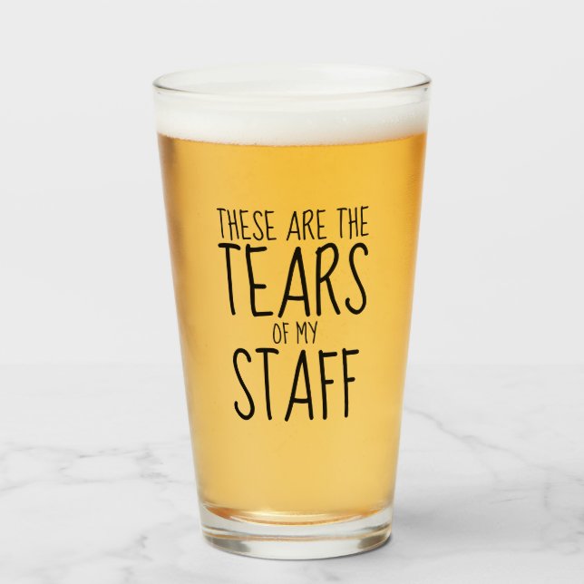 These Are The Tears Of My Staff Glaskopp (Framsida fylld)