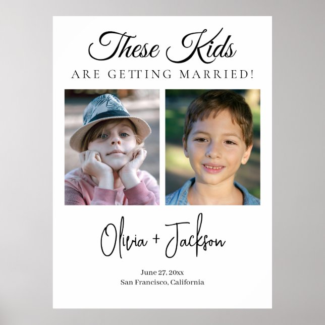 These Kids Are Getting Married Rehearsal Dinner Poster (Framsidan)