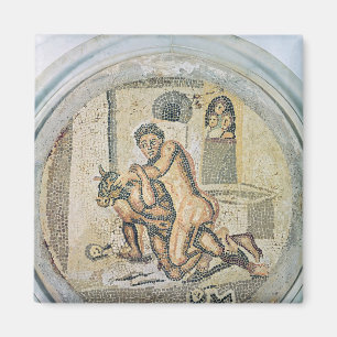 Theseus brottning med Minotauren Magnet