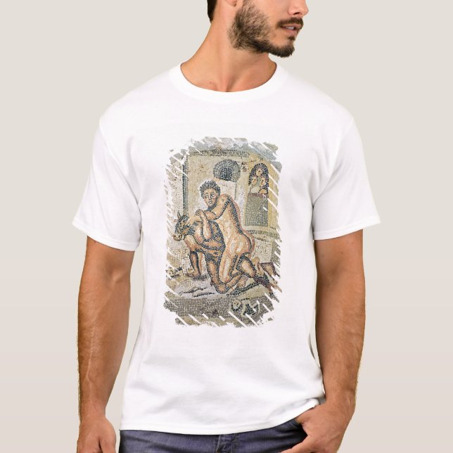 Theseus brottning med Minotauren Tee Shirt (Framsida)