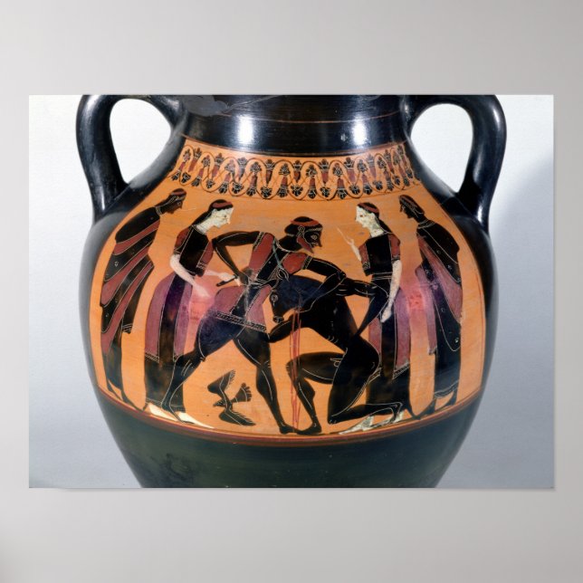 Theseus Fighting Minotaur Poster (Framsidan)