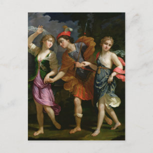 Theseus med Ariadne och Phaedra Vykort
