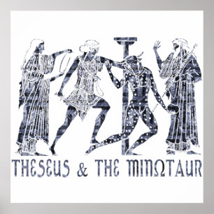 Theseus & Minotaur Poster